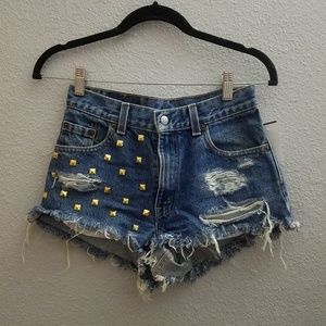 Levi Studded Shorts